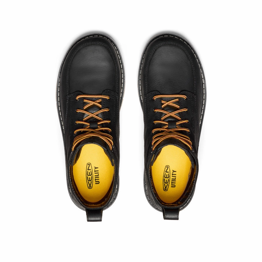 Men's San Jose 6" Waterproof Boot (Aluminum Toe)  |  Black/Gum Rubberized Tread