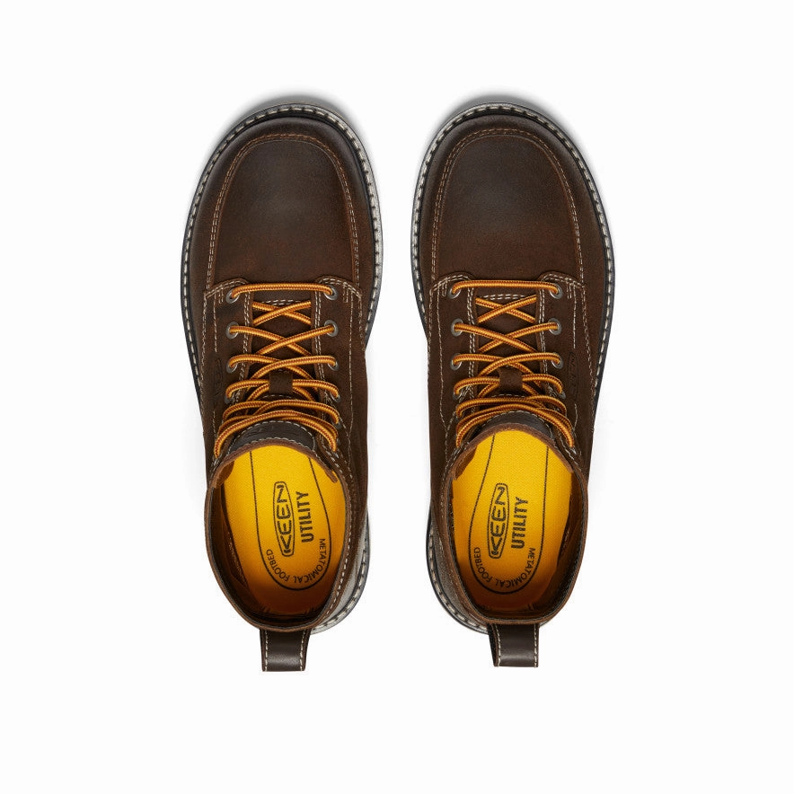 Men's San Jose 6" Boot (Soft Toe)  |  Coffee Bean/Star White Cushioned Step Trail Exploration Seamless Comfort All Day Wear