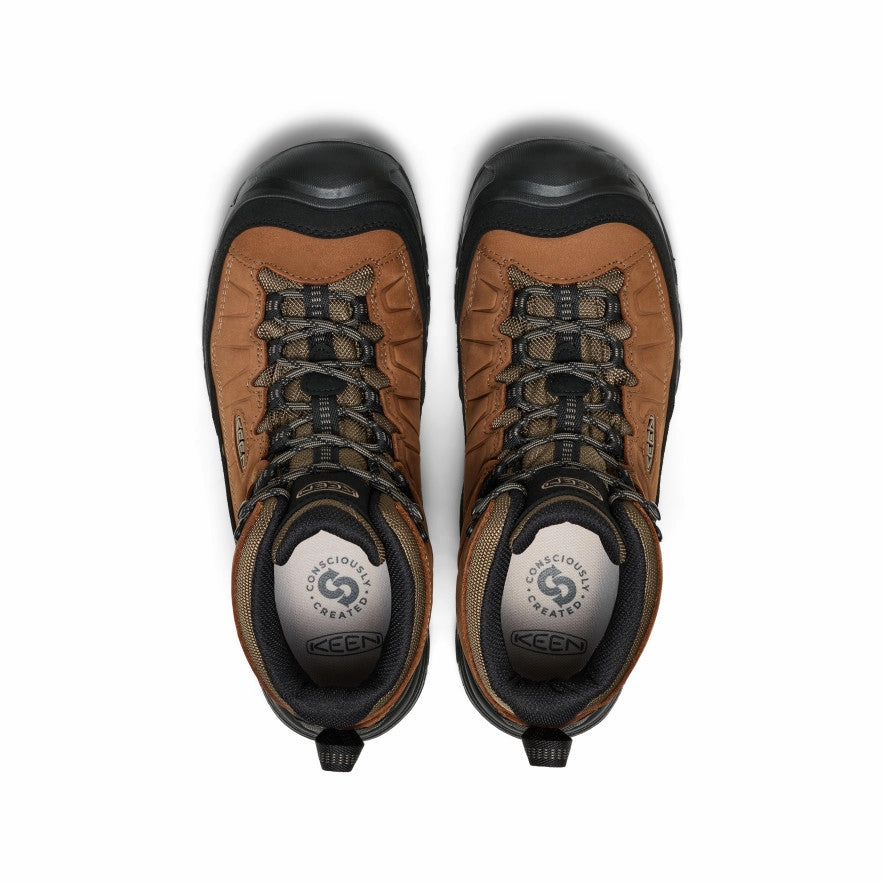 Chukka Silhouette Men's Targhee IV Waterproof Hiking Boot  |  Bison/Black