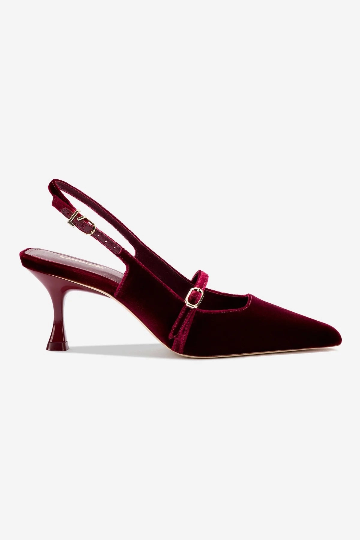 Ines Pump In Wine Velvet Nordic Tone