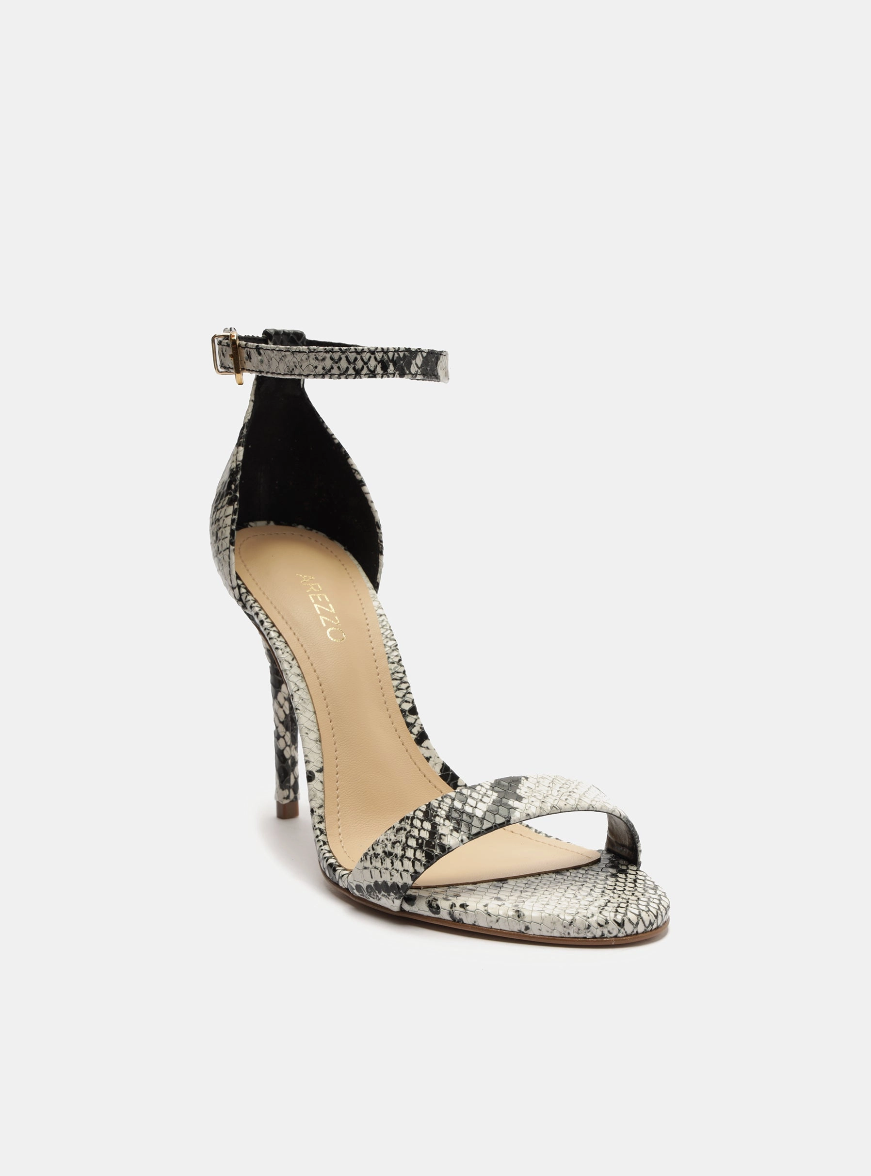 Isabelli Leather  Stiletto Sandal Stone Glow Relaxing Sandals