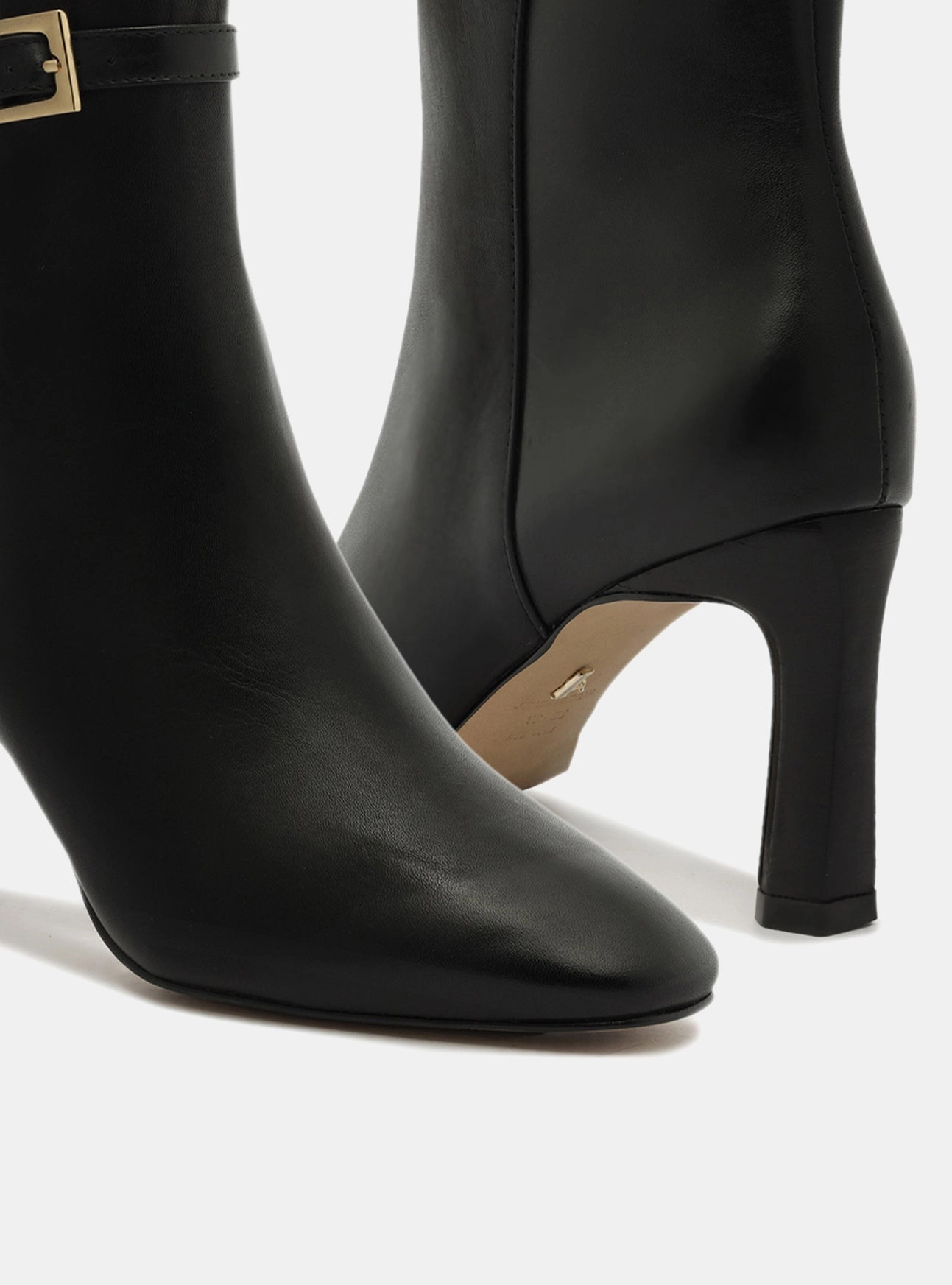 Josie Leather Stiletto Boot Heavy Grip Seamless Comfort Winter Walker