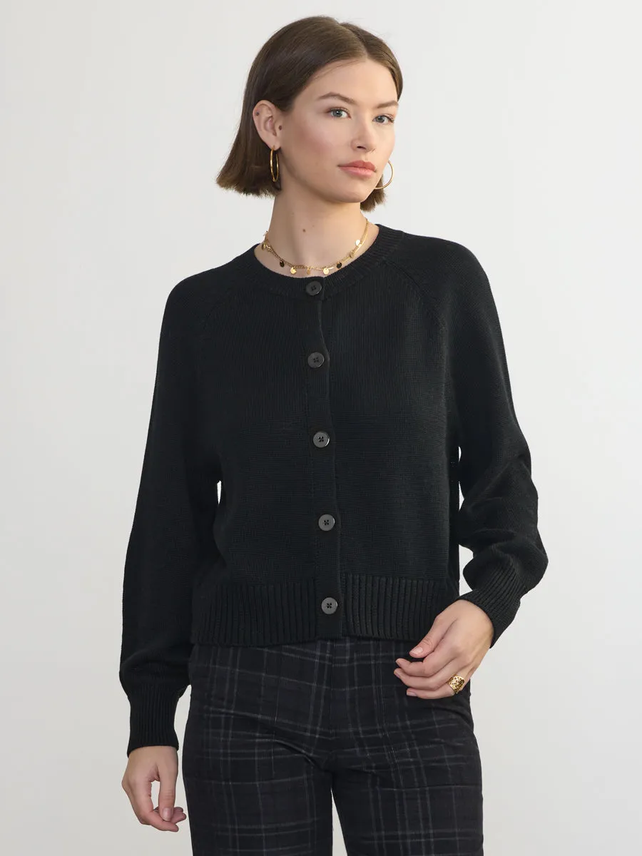 JULIA CARDIGAN Two Tone Texture Effect