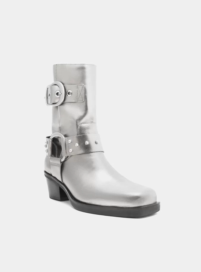 Kaia Leather Block Boot Reinforced Form Weather Resistant User Dream Walk