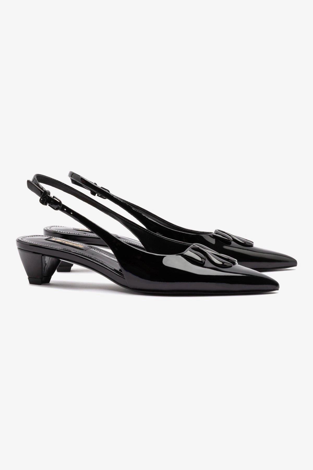 Kaitlan LL Low Pump In Black Patent Leather Grip Strong