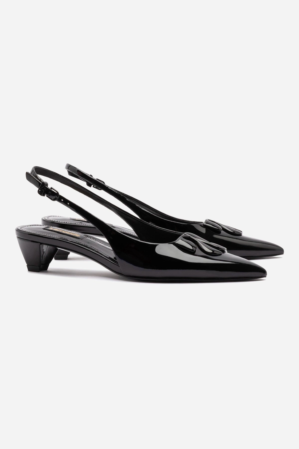 Kaitlan LL Low Pump In Black Patent Leather Strong Grip Urban Style