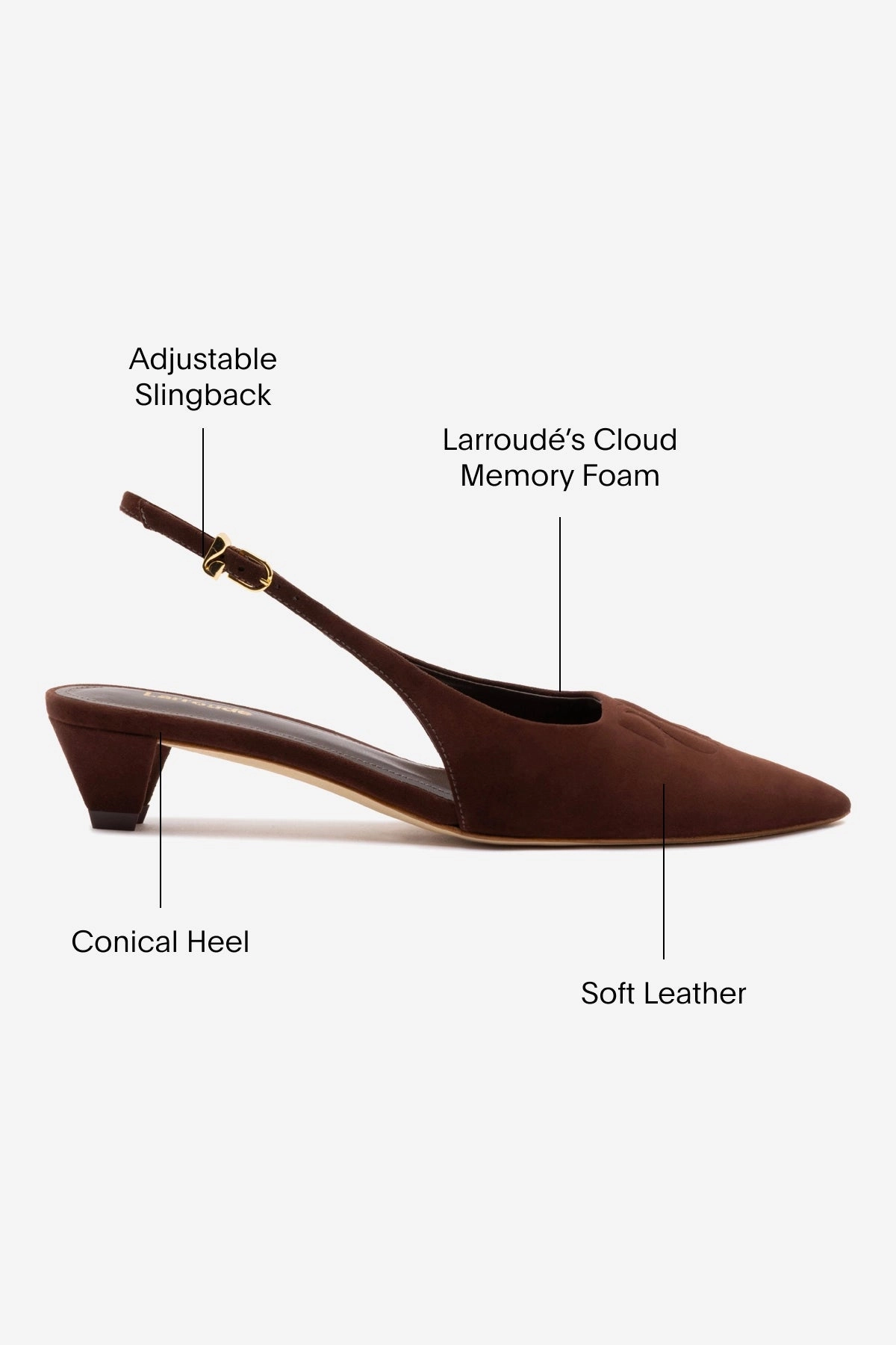 Kaitlan LL Low Pump In Brown Suede Dock Easy Fitness Vibe