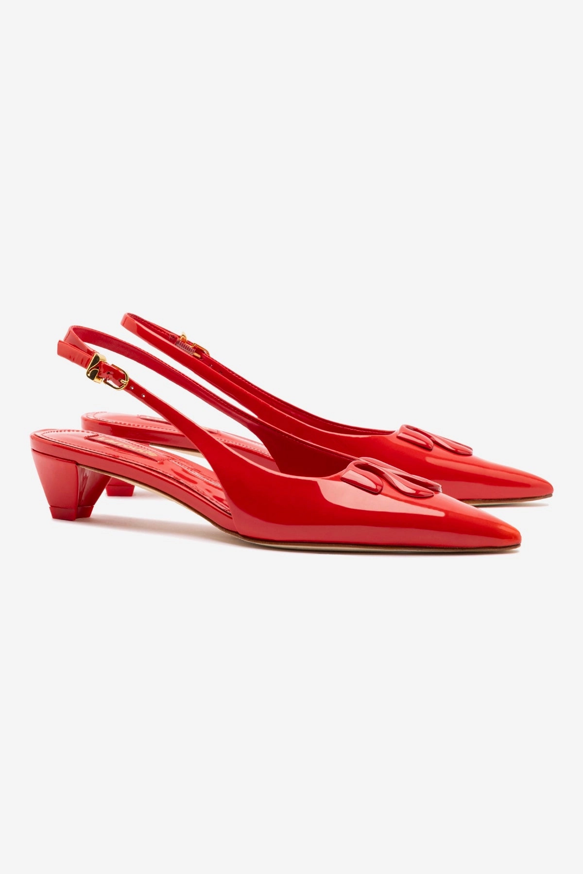 Torsional Stability System Wide Path Kaitlan LL Low Pump In Scarlet Patent Leather