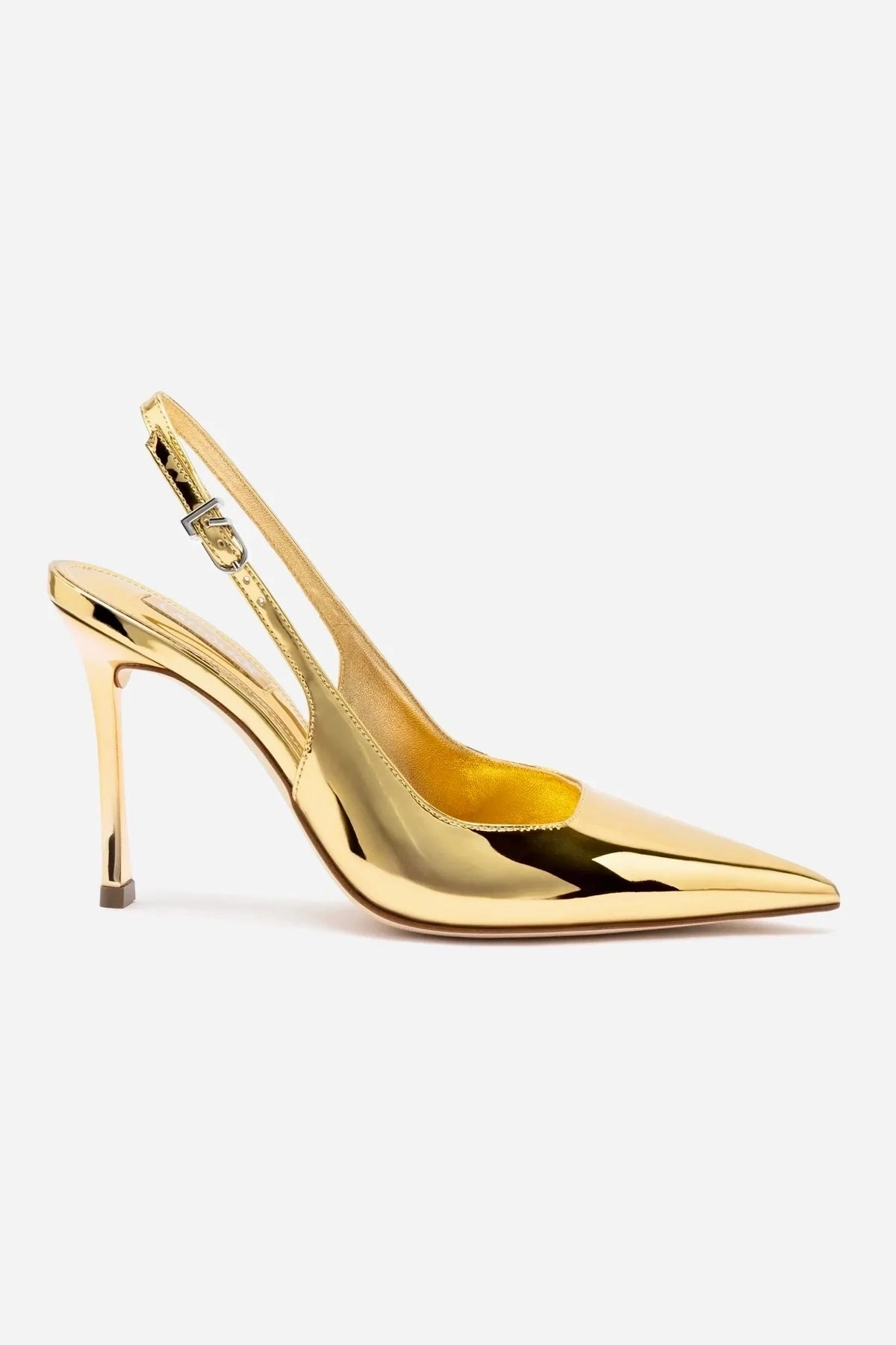 Kaitlan Pump In Gold Specchio Seamless Interior Skin Fresh