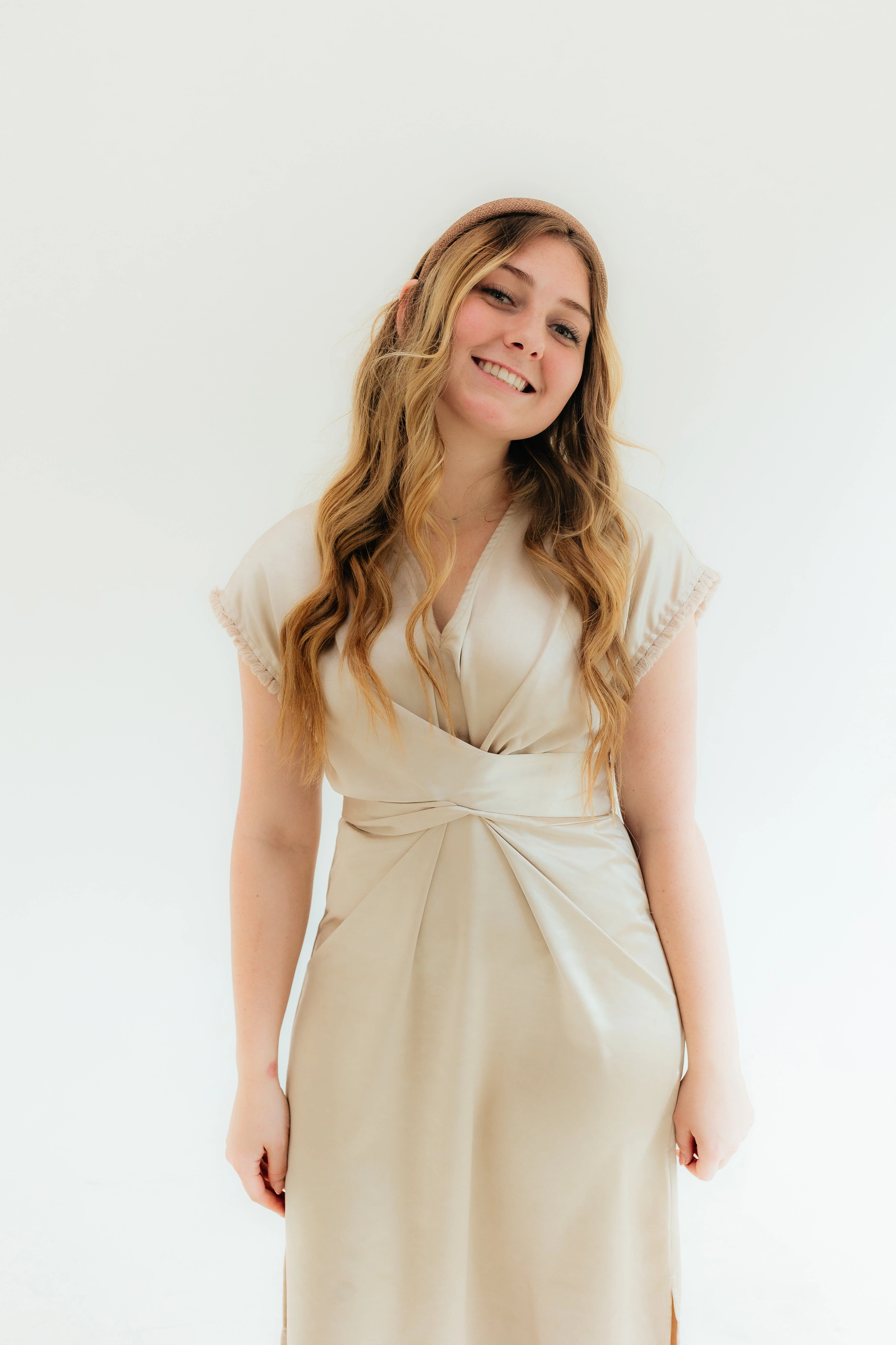 Karen Dress Scalloped-Edge