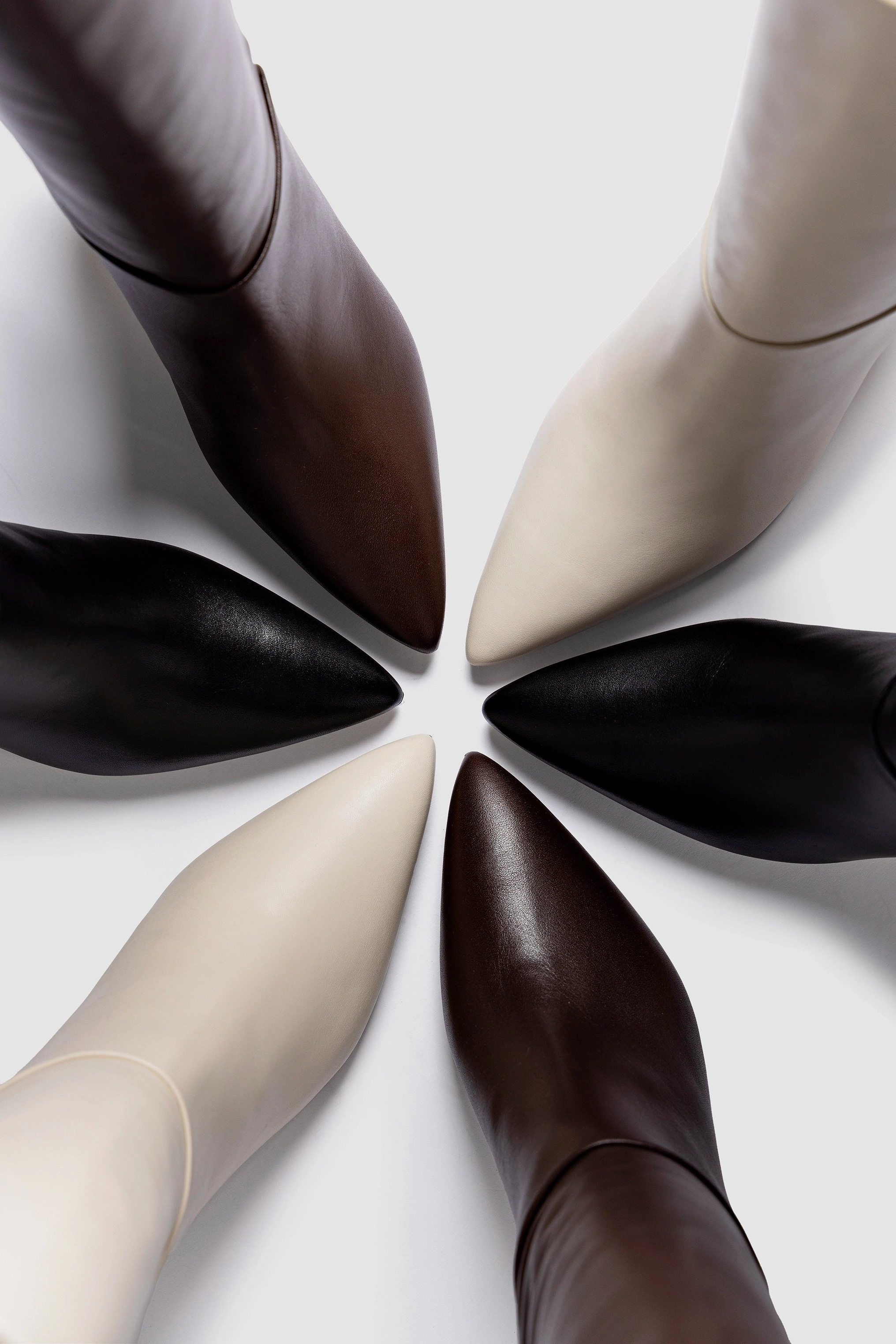 Kate Mid Boot In Brown Leather Shock Resistant