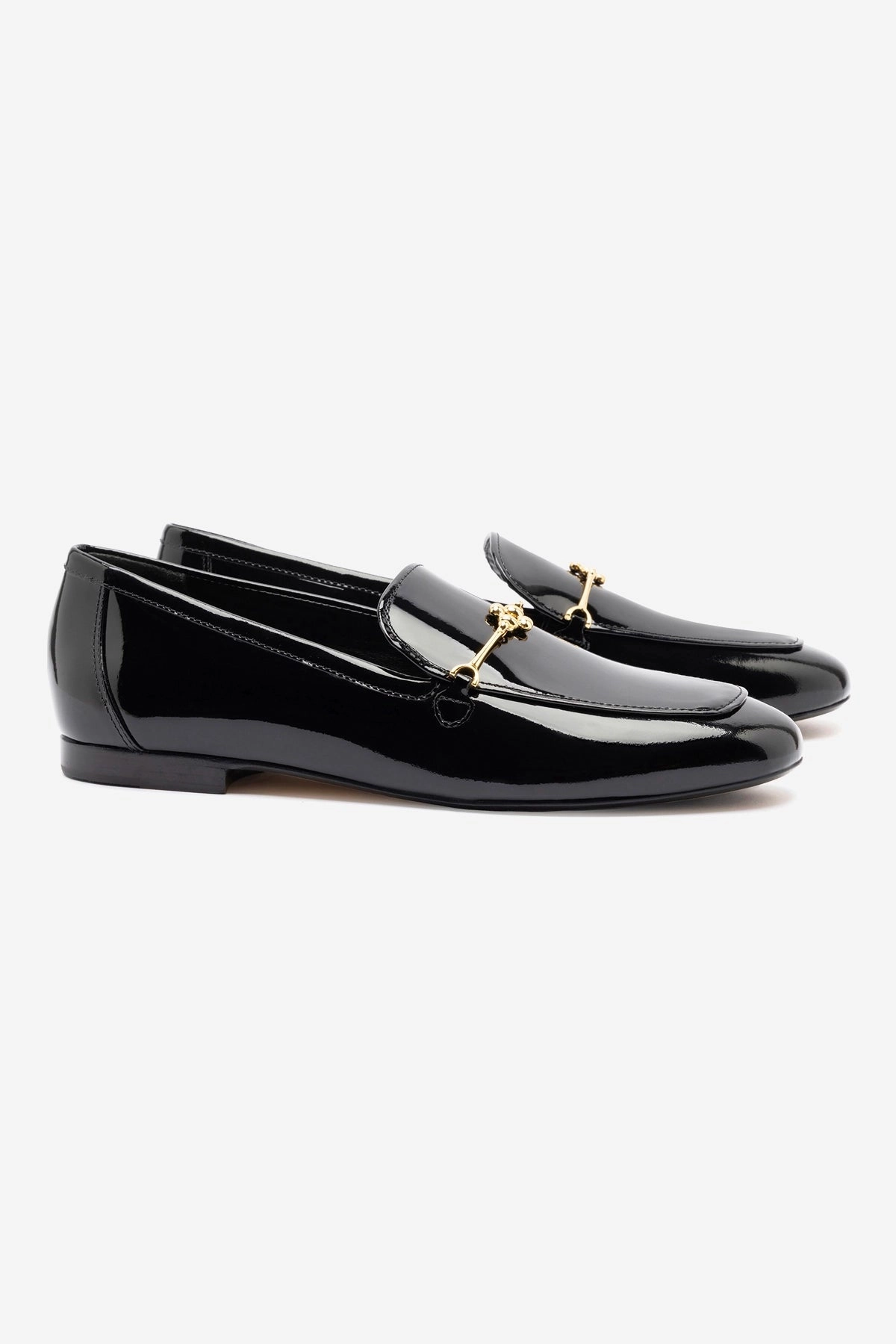 Cushioned Base Work Commute Urban Sleek Katherine Loafer In Black Patent Leather