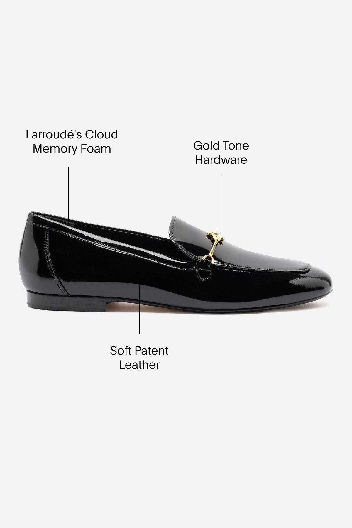Storm Proof Katherine Loafer In Black Patent Leather