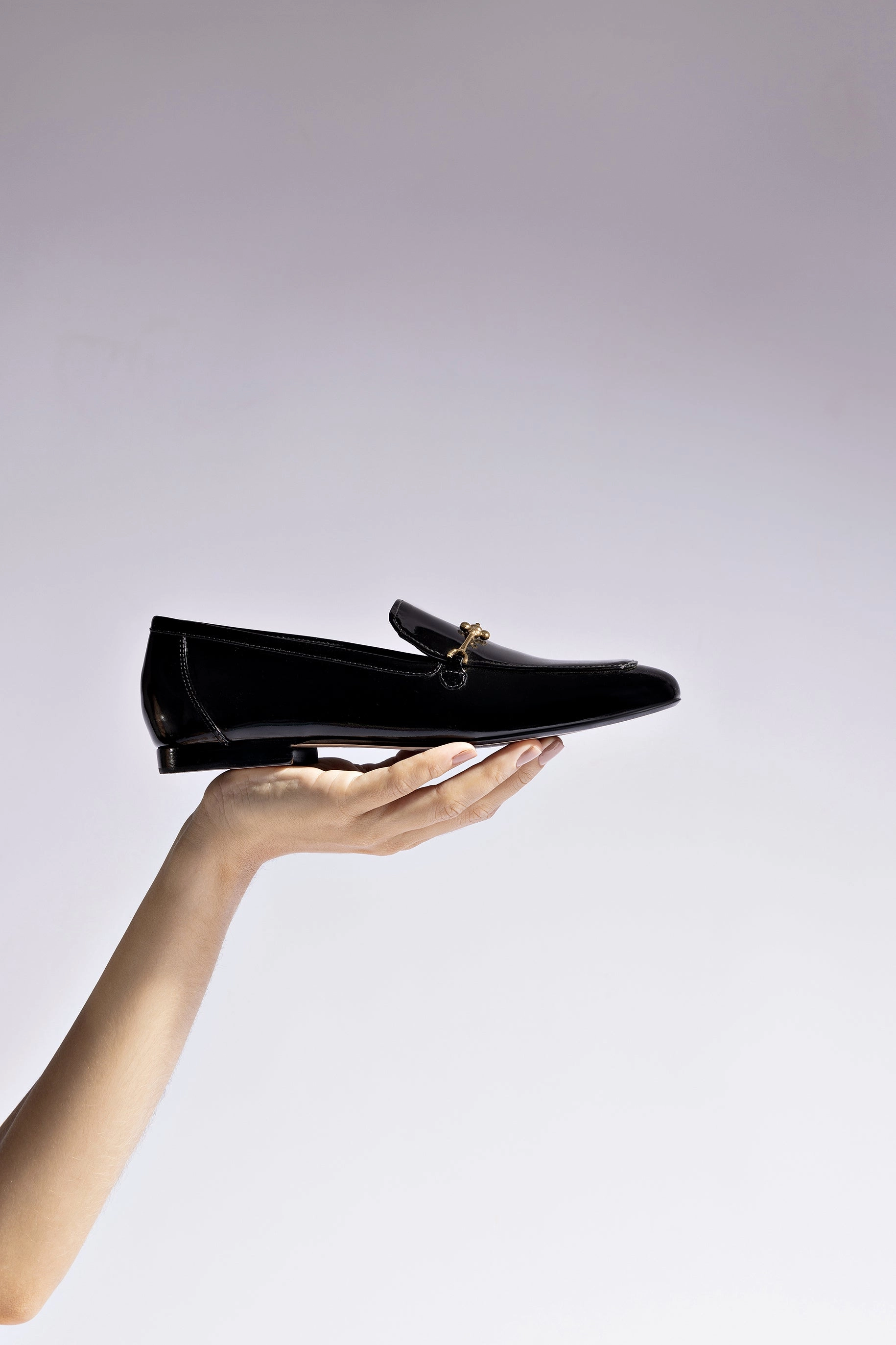 Airport Easy Katherine Loafer In Black Patent Leather