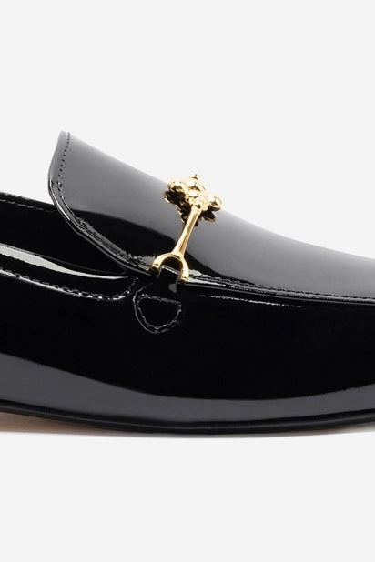 Katherine Loafer In Black Patent Leather Wet Grip