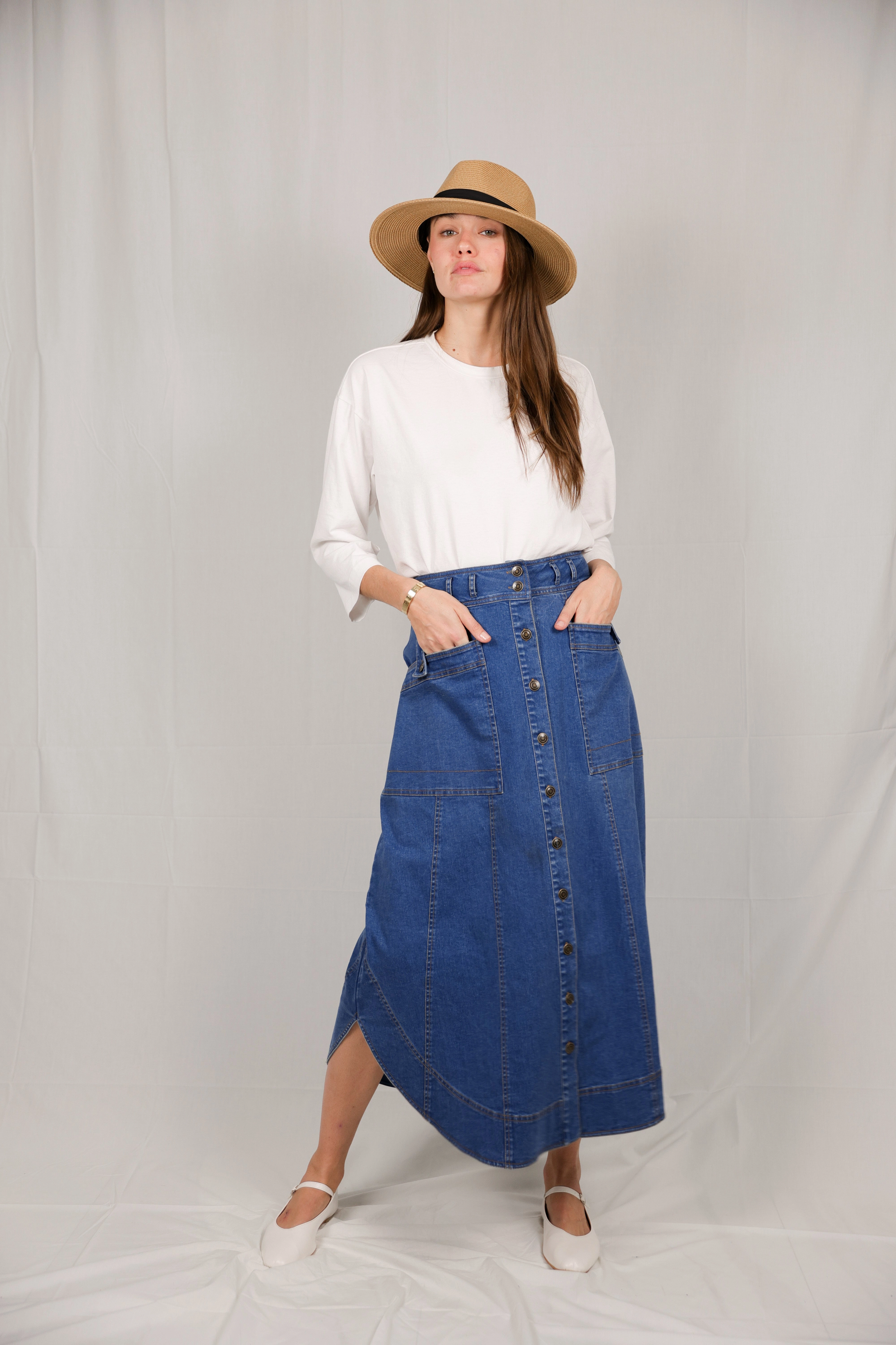 Kiki Denim Skirt Light Fabric