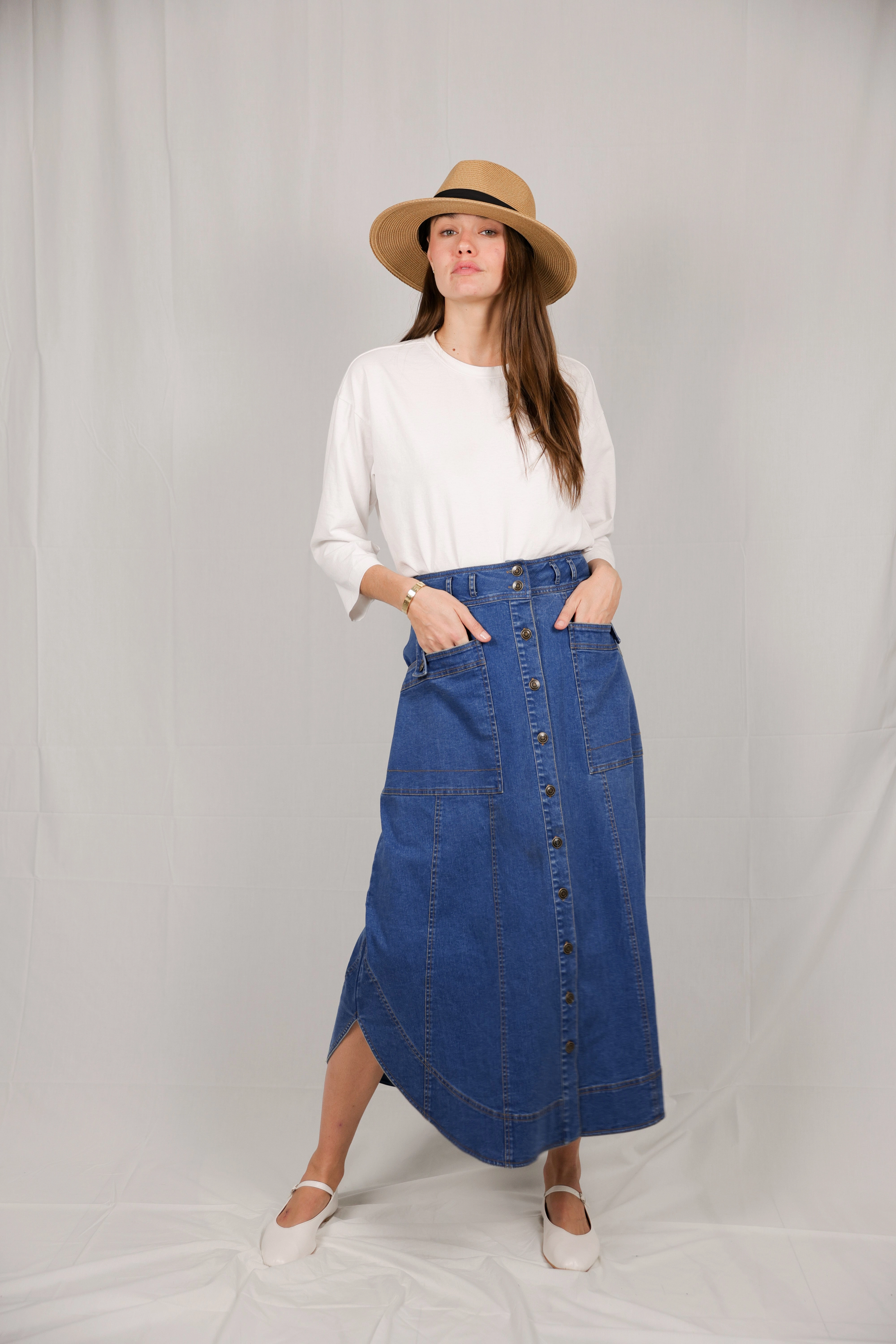 Breathable Lining Kiki Denim Skirt