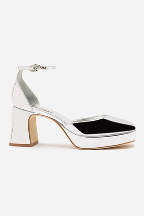 Ari Verona Low Pump In Silver Specchio Airy Design