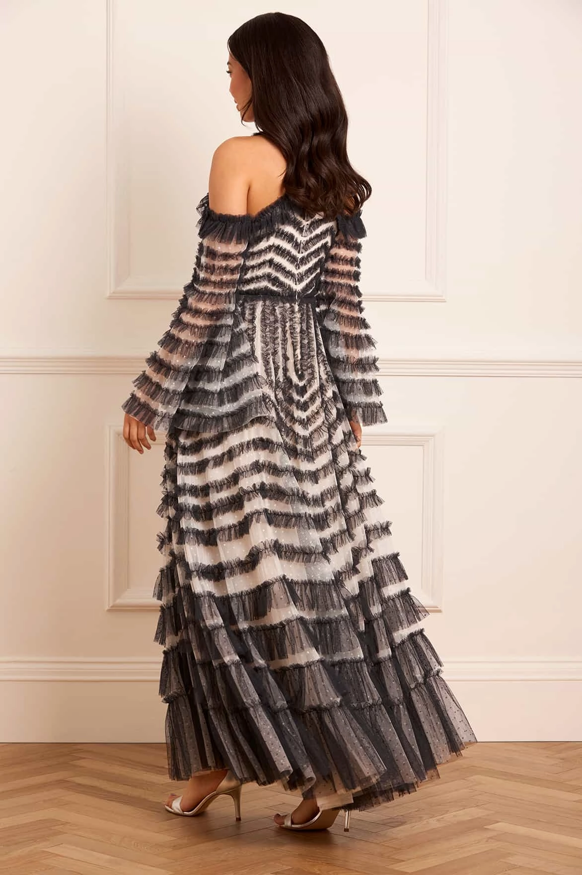 La Vie En Rose Off-Shoulder Gown Smart Tones