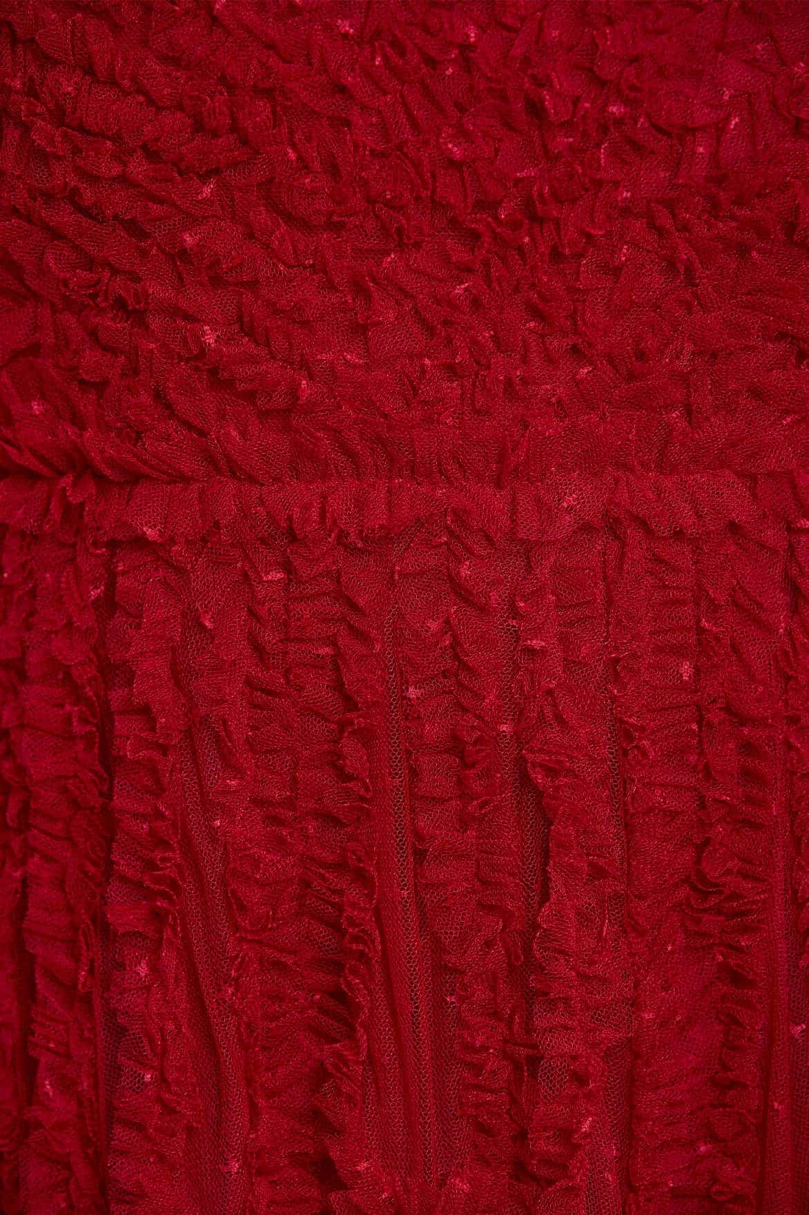 La Vie En Rose Round Neck Gown Straight-Cut Mood Glow