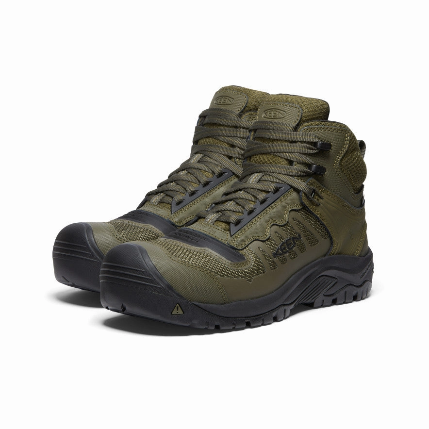 Men's Reno Mid Waterproof (Carbon Toe)  |  Dark Olive/Black Cozy And Stylish