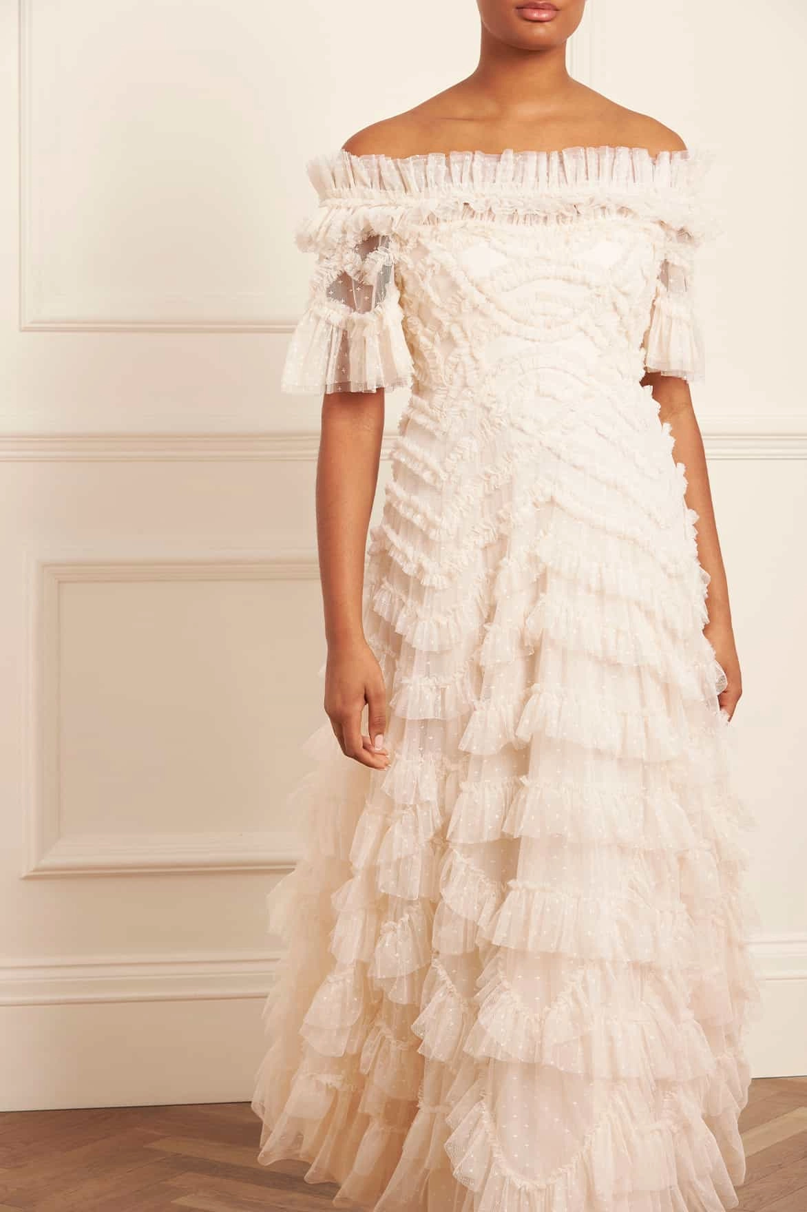 Everyday Outfit V Neckline Lana Off-Shoulder Gown