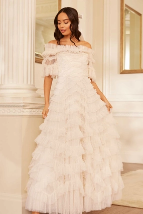 Lana Off-Shoulder Gown Chic Statement Smart and Relaxed