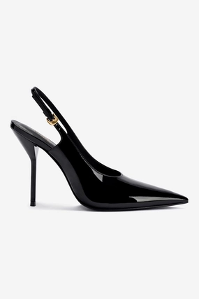 Larroud x Altuzarra Pump In Black Patent Leather Gloss Finish