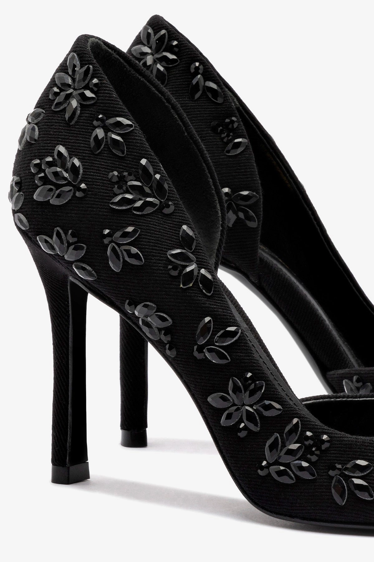 Larroud x CPPXO D'Orsay Pump In Black Denim Shock Absorbing