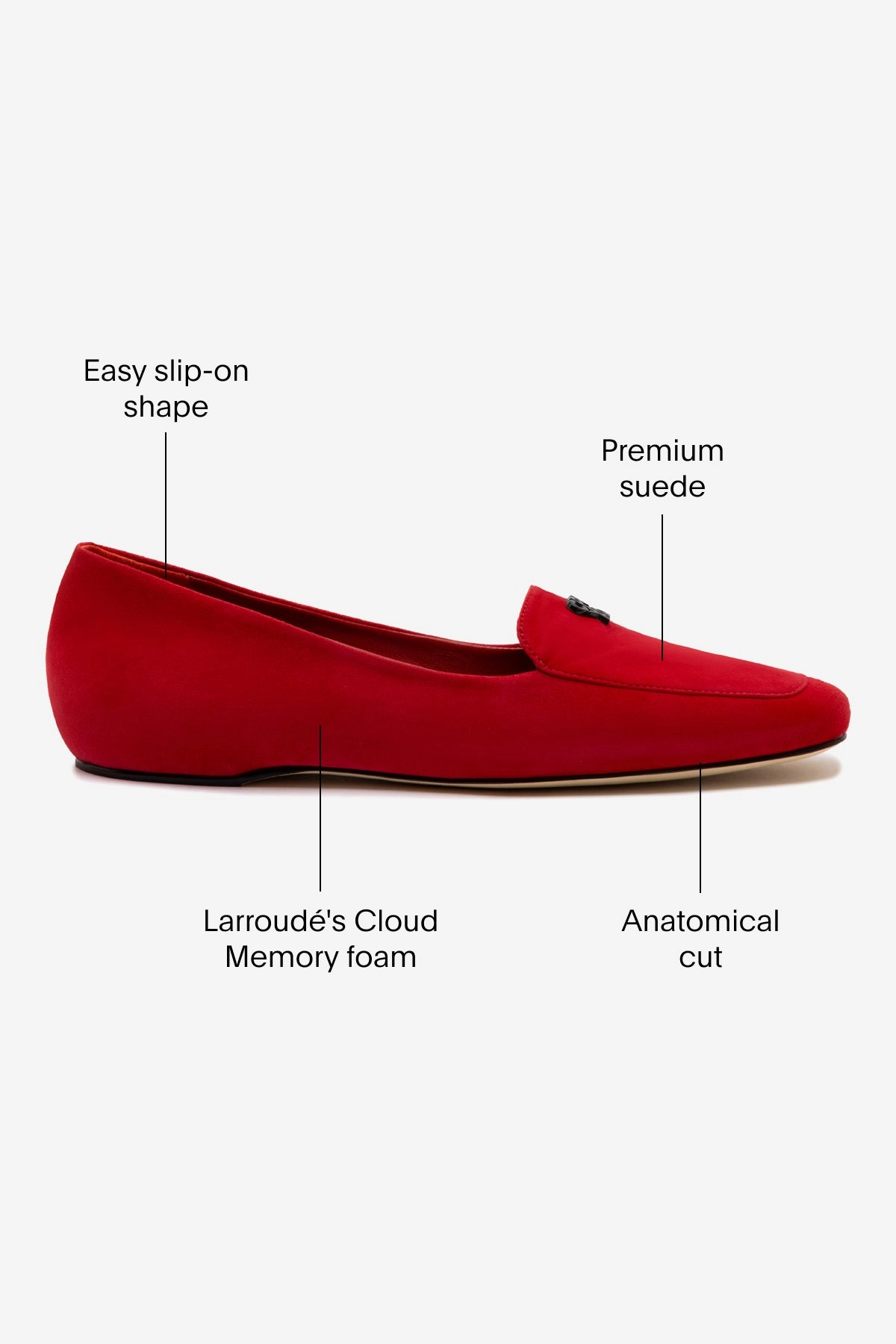 Neo Pop Easy Fasten System Larroud x CPPXO Loafer In Scarlet Leather