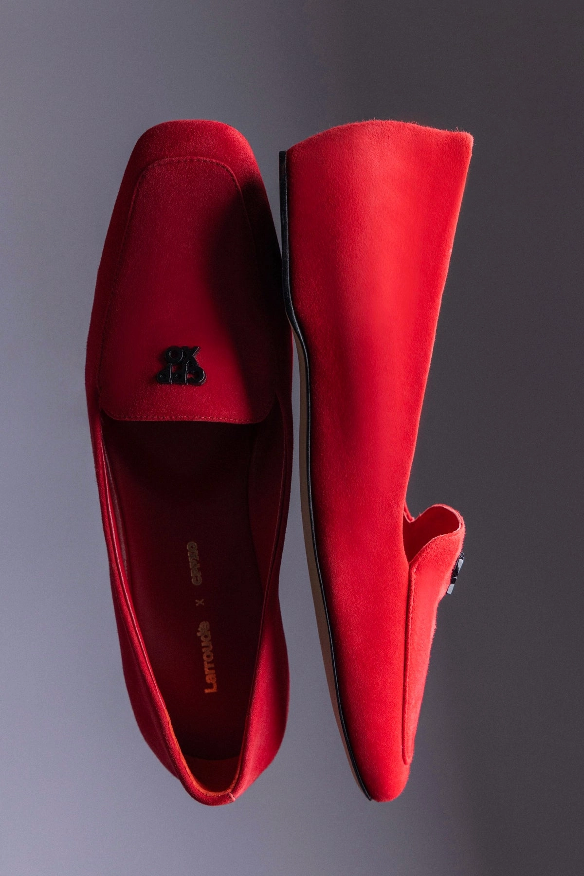 Larroud x CPPXO Loafer In Scarlet Leather senior care Cushioned Midsole