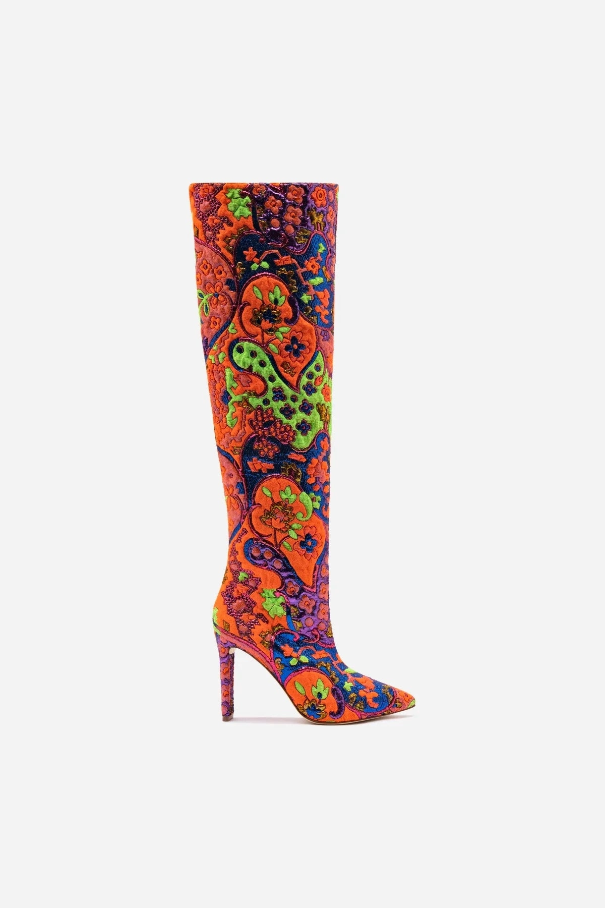 Larroud x Libertine Boot In Kaleidoscope Ankle wrap Eco Friendly Backpacking Trip