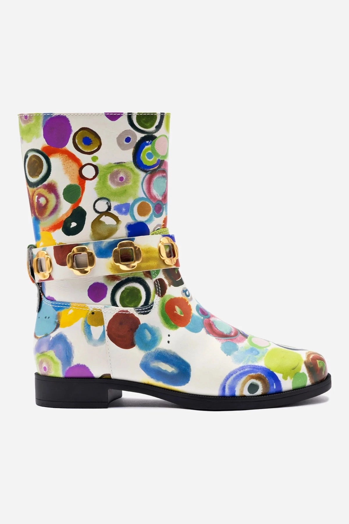 Larroud x Libertine Milan Flat Bootie In JH Gouache Flexible Design Easy To Clean