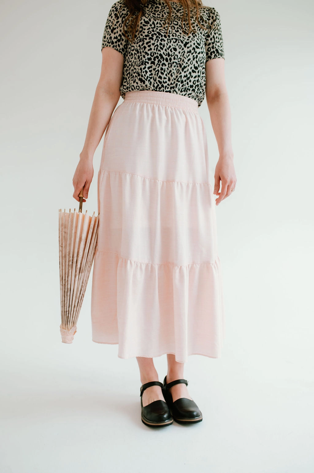 Draped Silhouette Hidden Zipper Laura Skirt