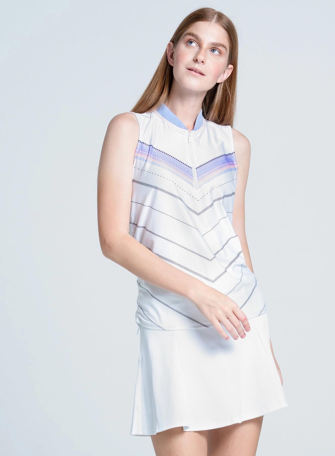 Lavender Love Tank Flatlock Seam Design Moisture Wicking Material