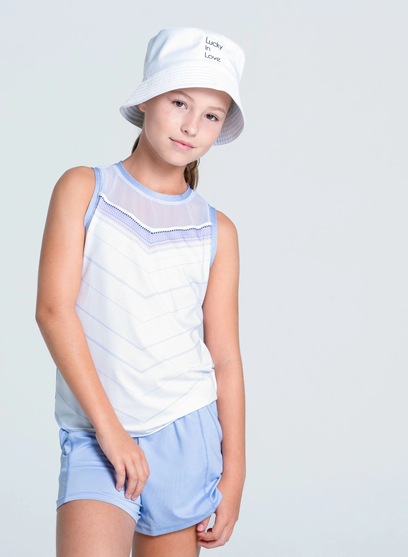 DoubleLayeredCollar Lavender Love Tie Back Tank