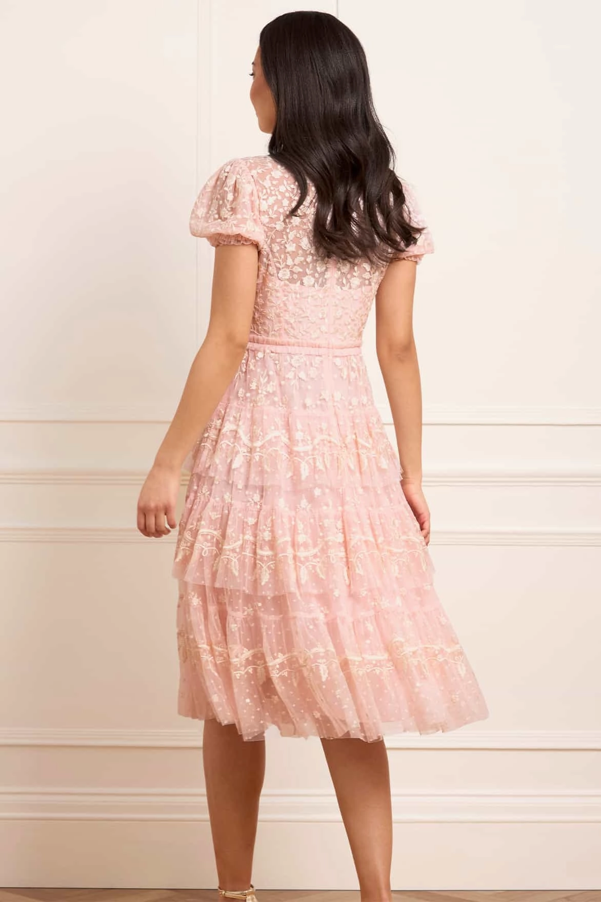 Layered Lace Midaxi Dress Versatile-Style