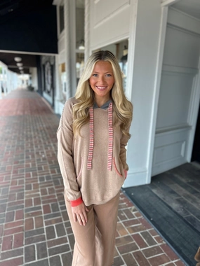 Chunky Cotton Hoodie in Oat Hypoallergenic Inner Layer