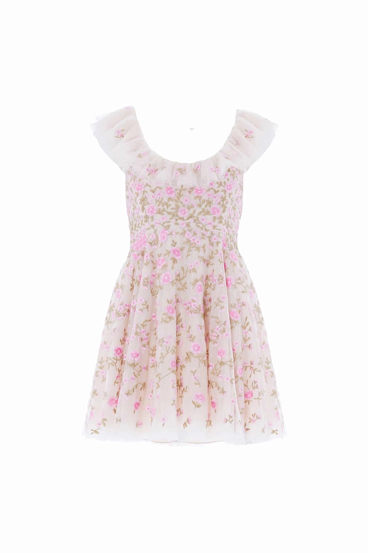 Lea Ditsy Micro Mini Dress Romance Soul Layered Volume