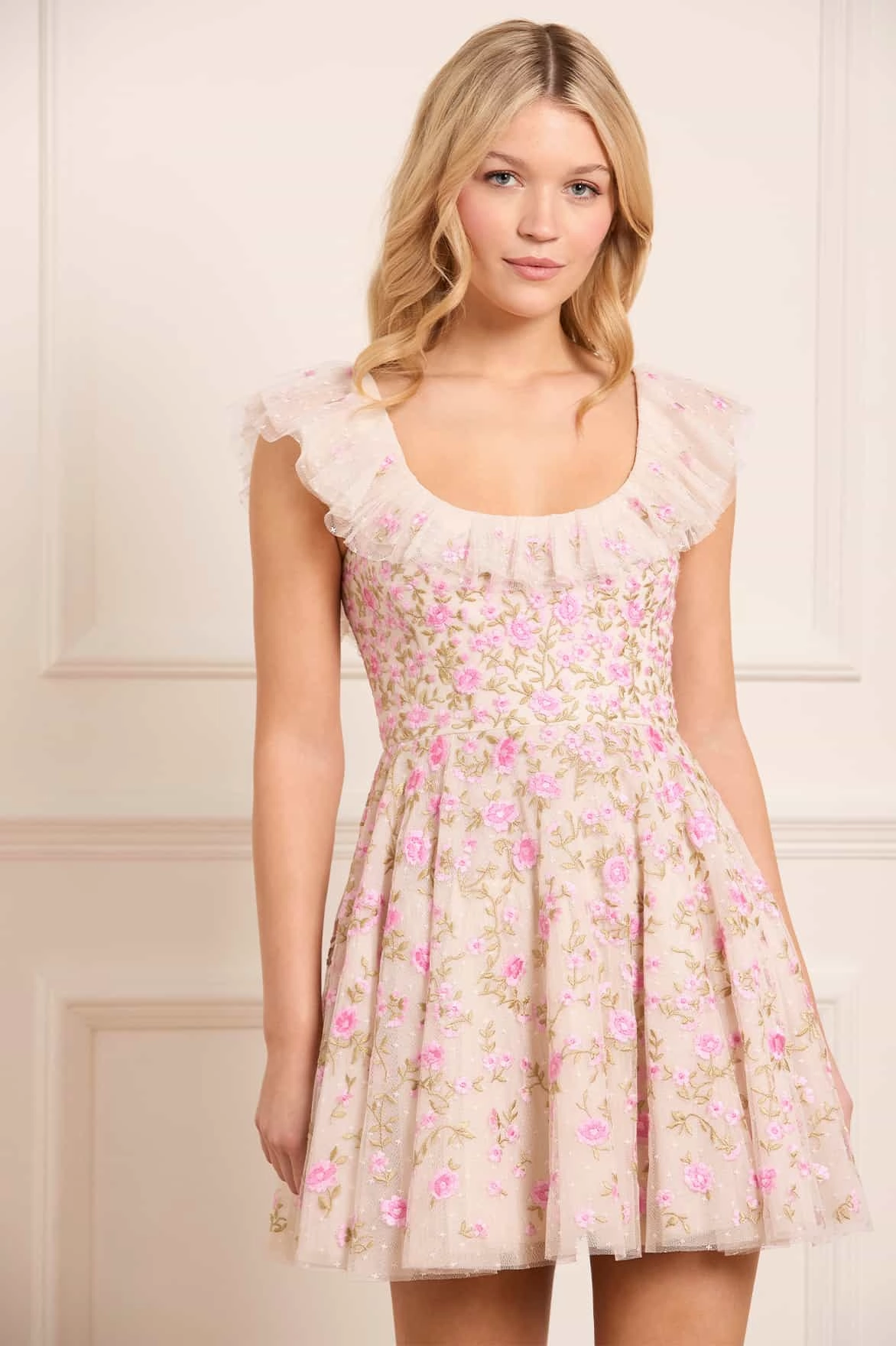 Easy Comfort Lea Ditsy Micro Mini Dress