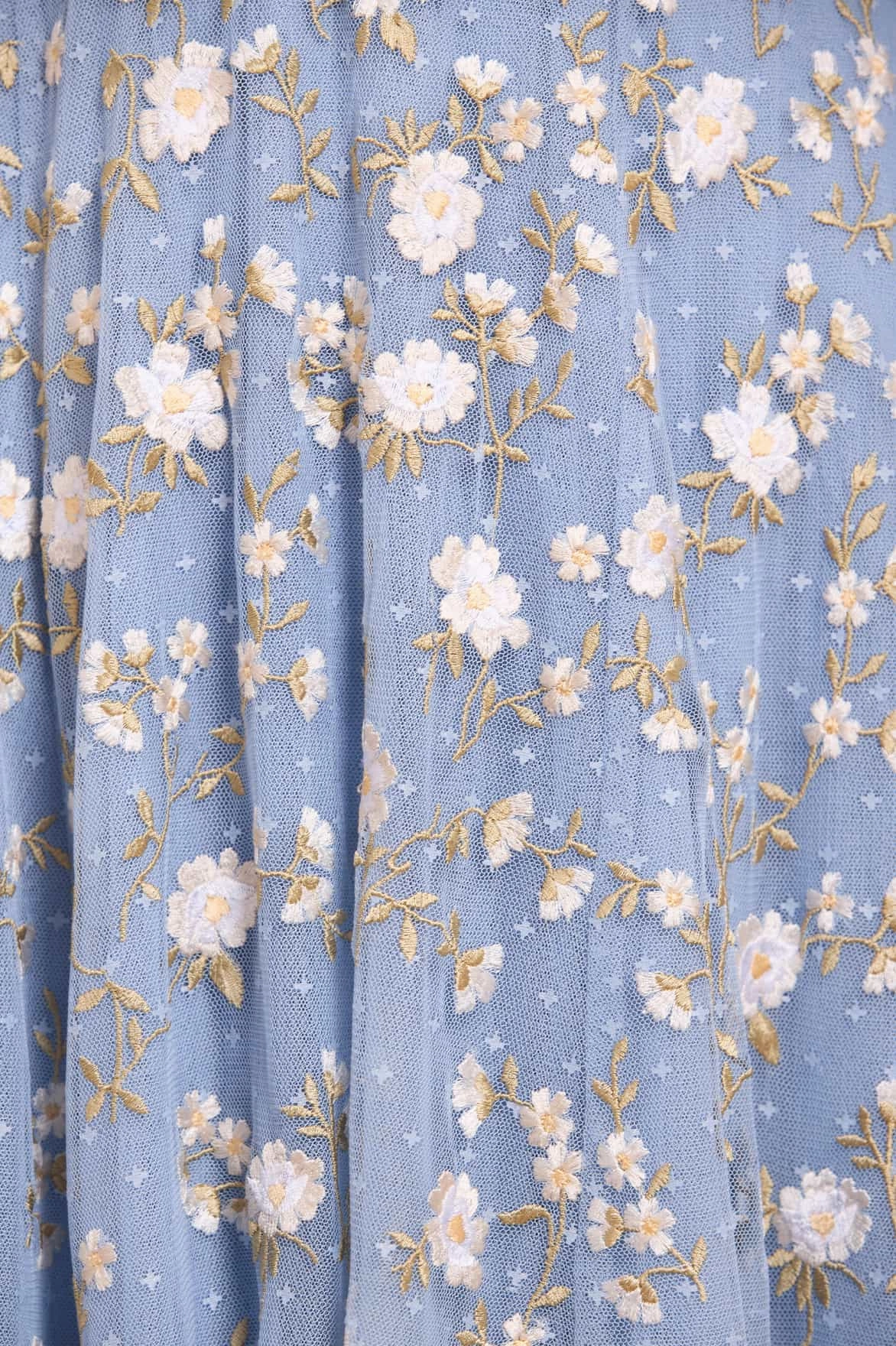 Lea Ditsy One-Shoulder Ankle Gown Occasion Wear Cozy Layer