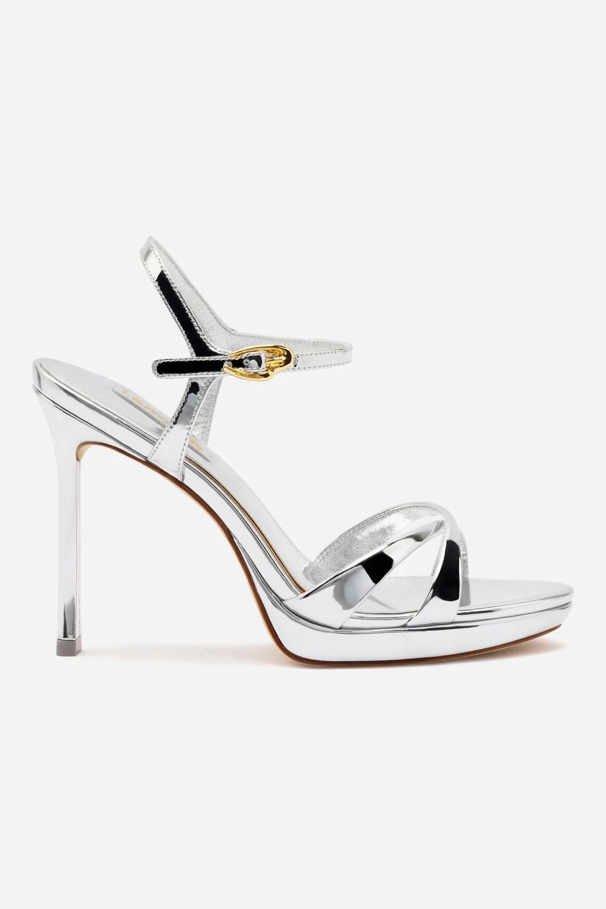 Ring Walk Angelina Sandal In Silver Specchio
