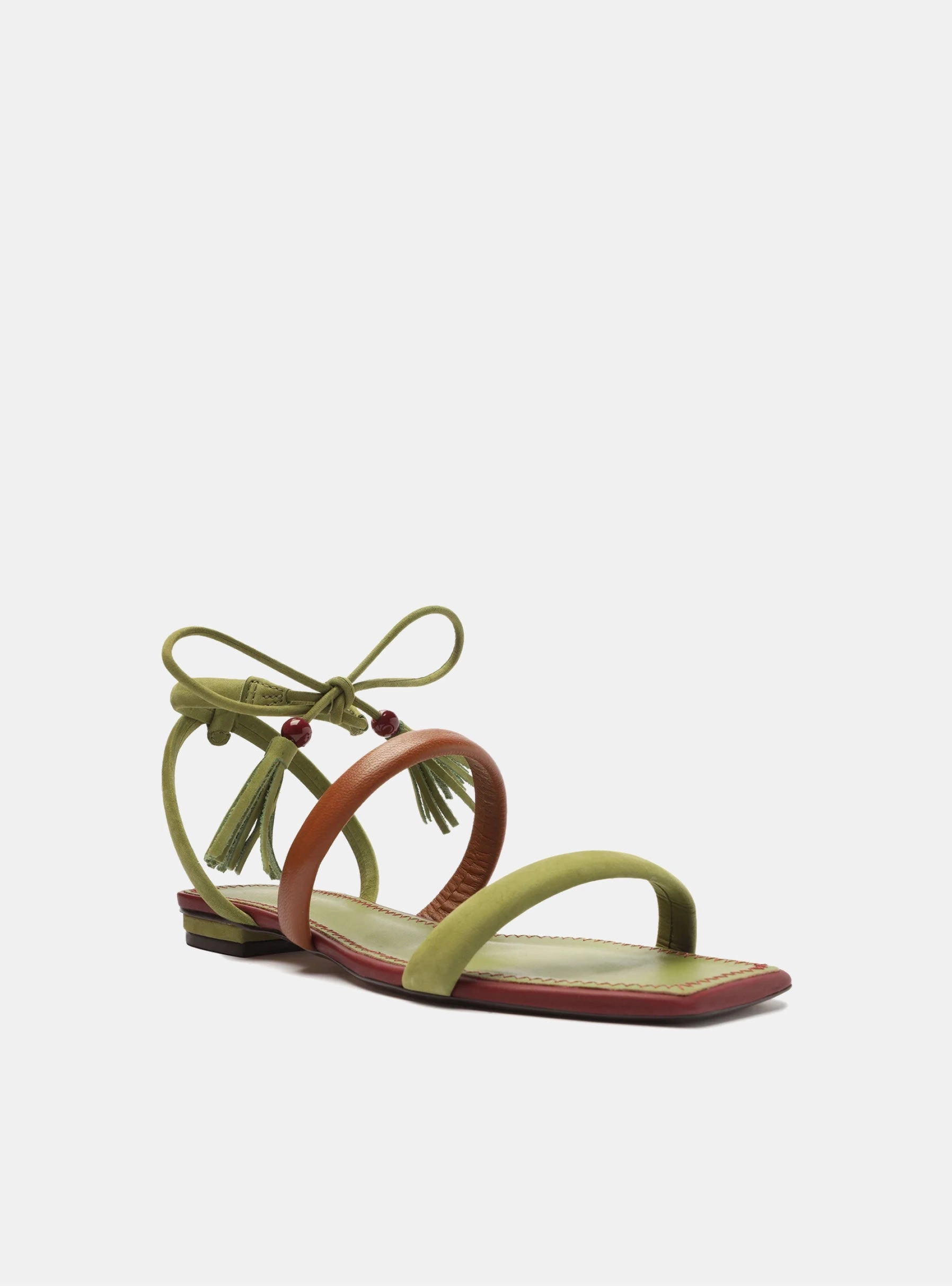 Suede Lining Chic Walk Lenny Frin  Leather Flat