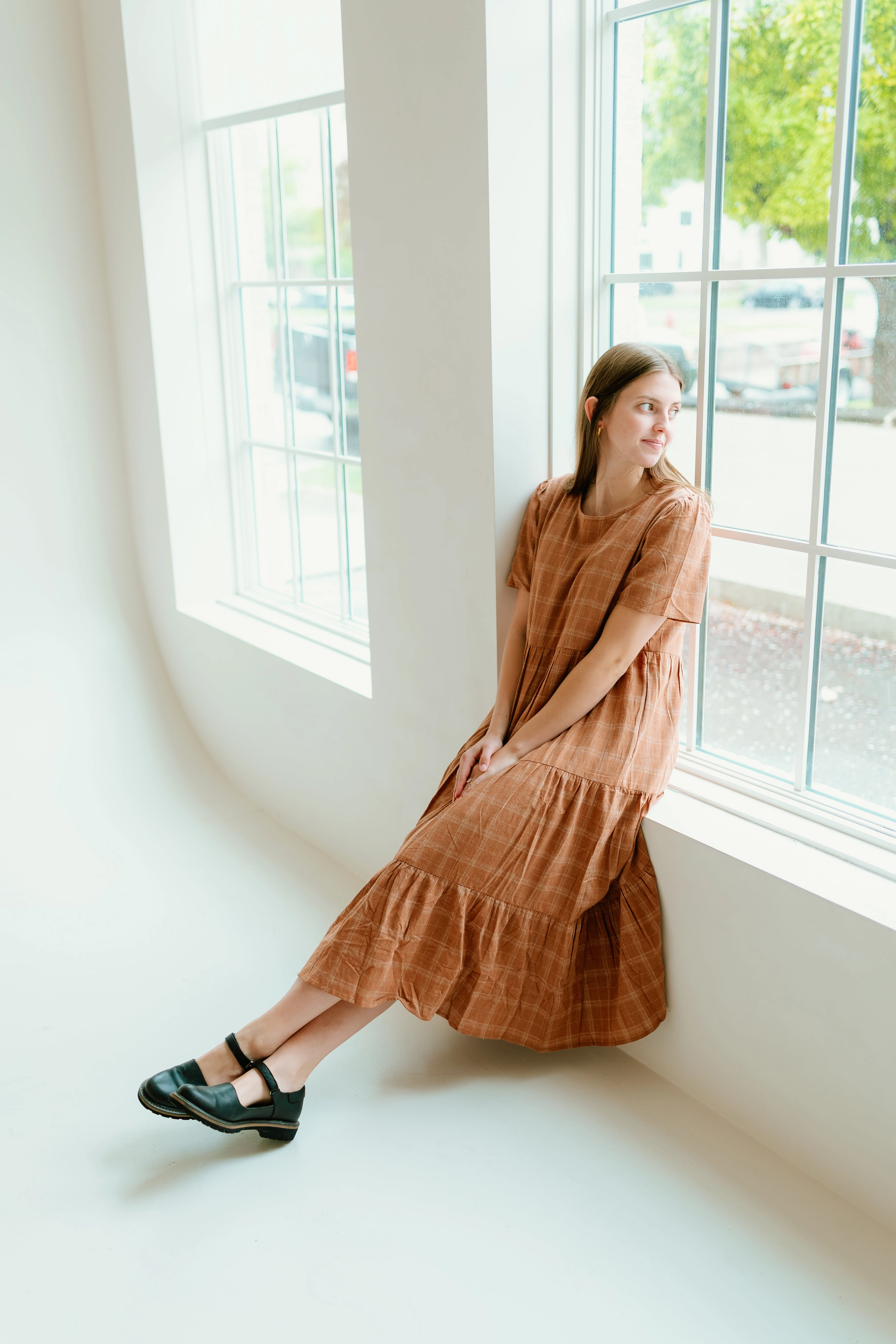 Leslie Dress Flattering Fit Calm Grace