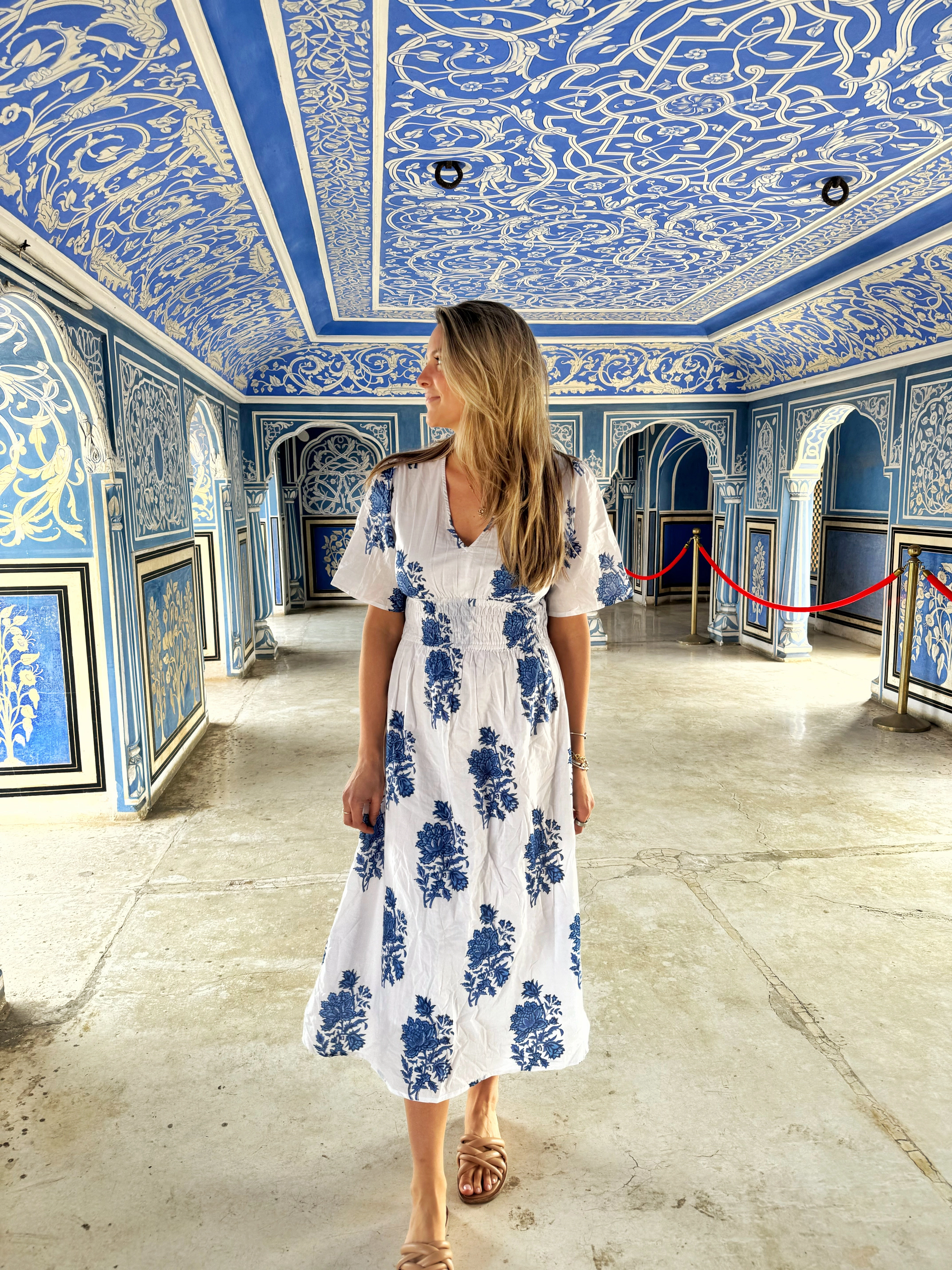 Lexington Dress Blueberry bouquet Romance Glow Smile Feel