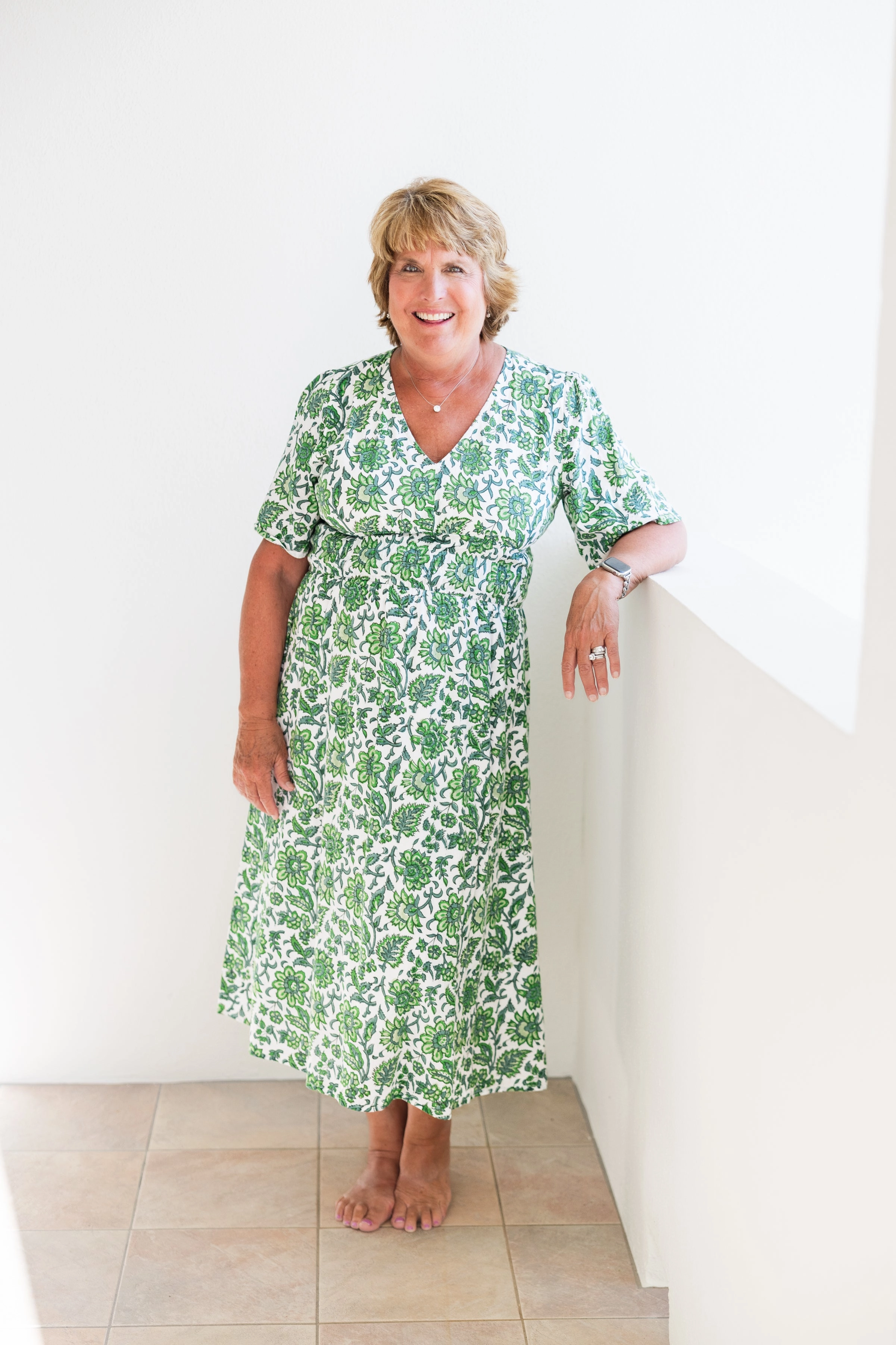 Golden Scene Pop Texture Lexington Dress Mojito