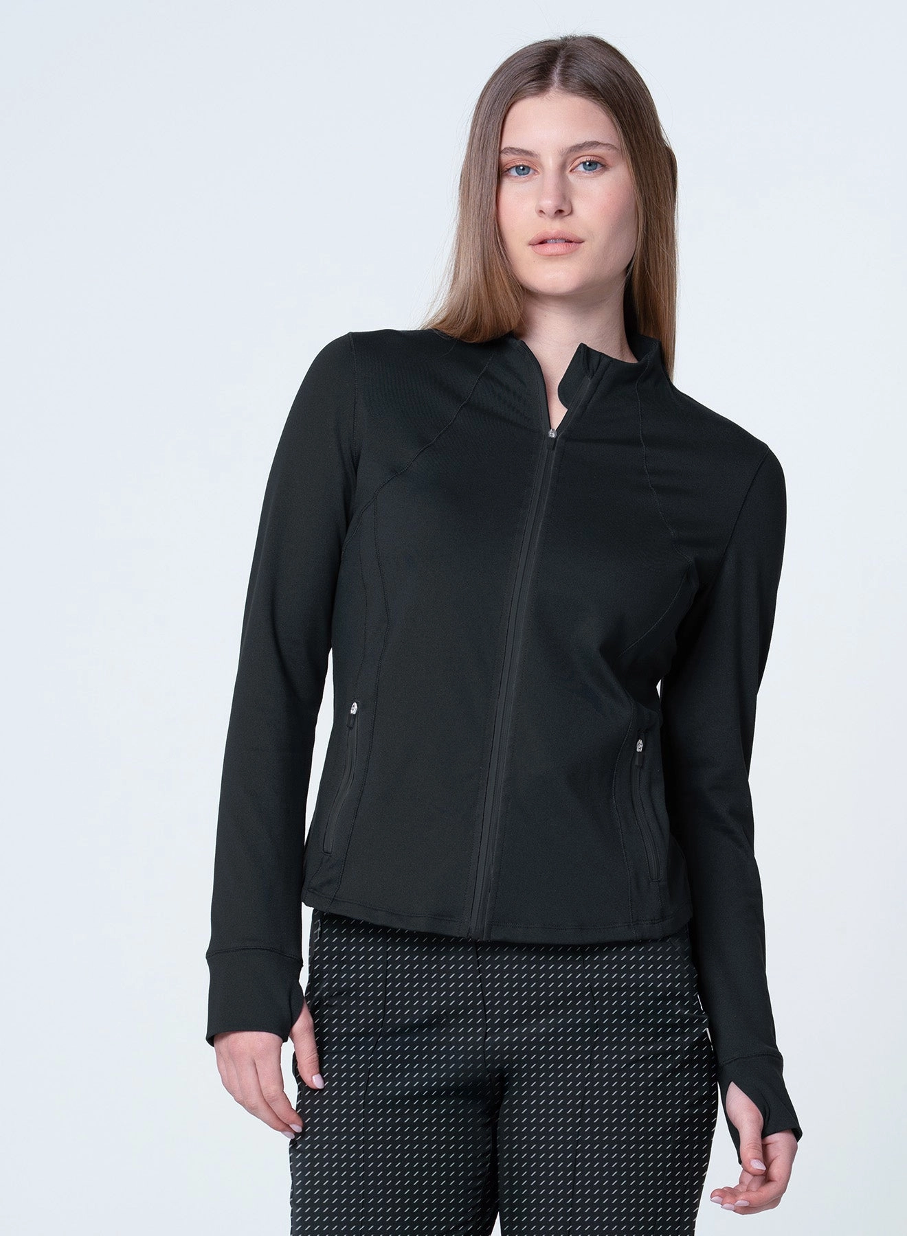 High Neck Zip Jacket FadeResistant Comfortable Layer