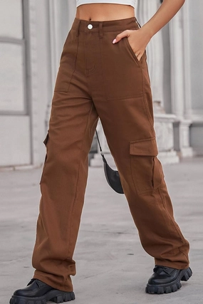 Core Ease SIMPLE BASIC LONG CARGO PANTS