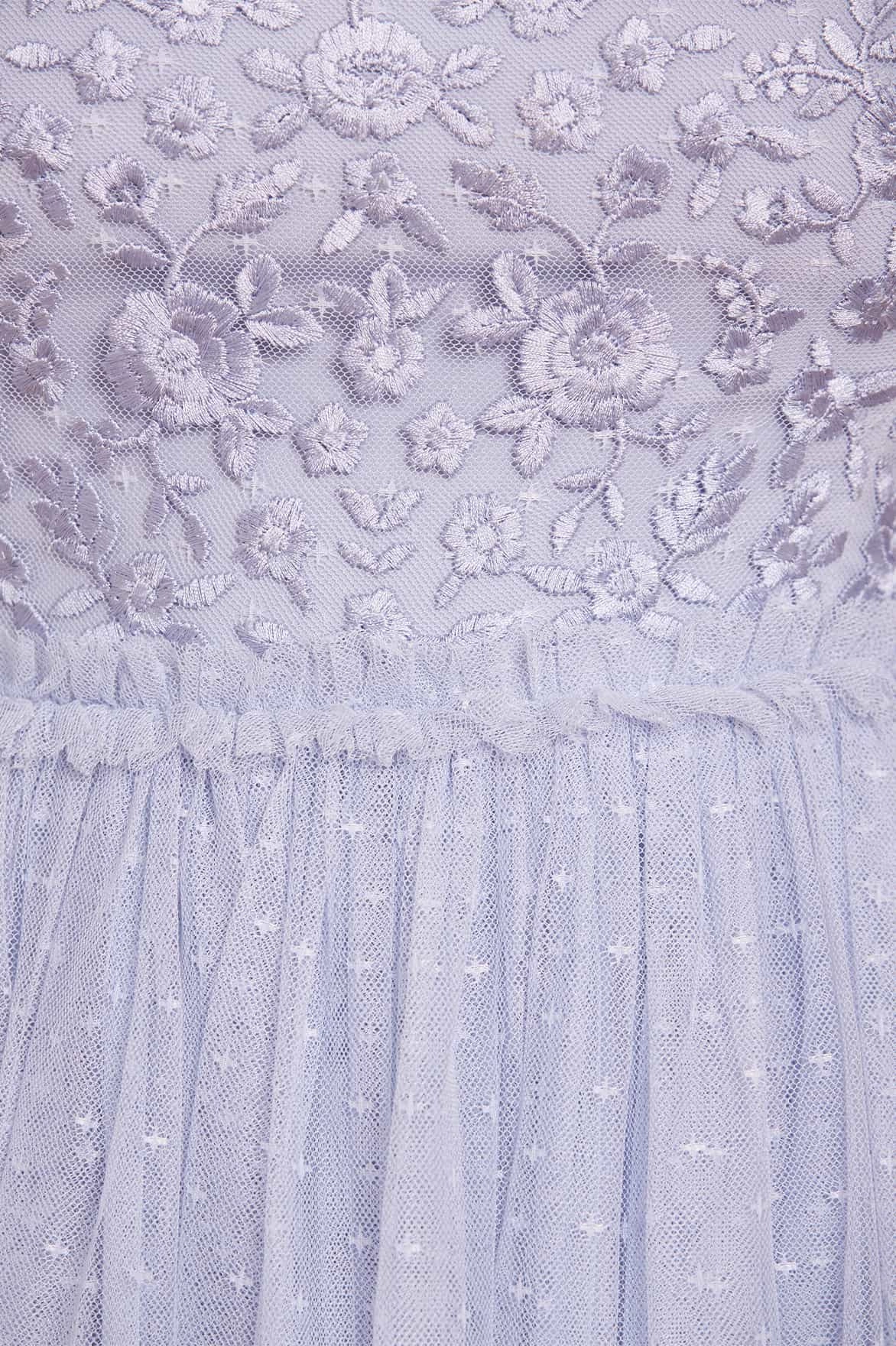 Season Ready Boho Aesthetic Midsummer Lace Bodice Off-Shoulder Ankle Gown