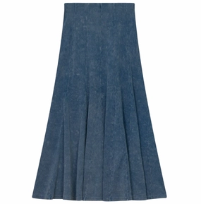 Draped Design Red Myth Light Denim Wash Rib with Panels SA9CM205L